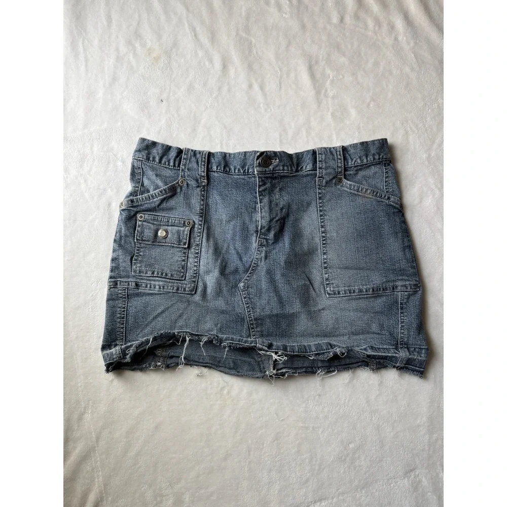 Express Women's Size 9/10 Denim Jean Skirt Preppy